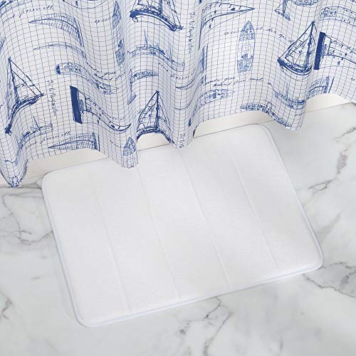 mDesign Alfombra antideslizante para el cuarto de baño Alfombras de