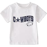 SOFEON Toddler Football Shirt Baby Boys Football Team T-Shirt Funny Game Day Shirts Sports Fans Lover Short Sleeve Tees Tops