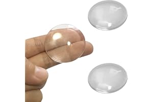 JIATONG 2PCS X Optical Glass Lens Without Edge Dameter 51MM Flat-Convex Lens, Focusing LED Convex Lens (2PCS Φ51mm*H12.5*F75)