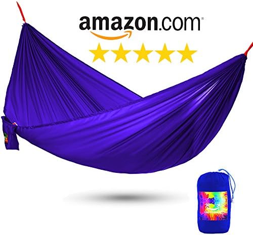 Calm Outdoor Portable Camping Hammock with 33 ft. EXTRA-long Straps + UNIQUE COCOON TECHNOLOGY, Ultra Compact &amp; Lightweight - just 1 lb, Easy Installation