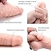 Veiny George 8 Inch Dildo with Stretchable Skin, Realistic Moving Skin Cock with Suction Cup by New York Exotic Novelties (8, Flesh) NYSE0017