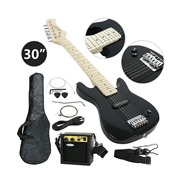 Zeny 30" Inch Kids Electric Guitar With 5W Amp Cable Cord shoulder