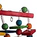 Aigou Knots Block Chewing Bird Toys with Bells Hanging Parrot Toys 17.5