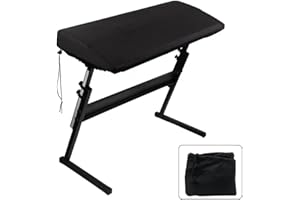 Piano Keyboard Dust Cover, lyfLux 88 Keys Electronic Piano Music Keyboard Piano Dirt Proof Cover with Elastic Cord Locking Clasp, Black