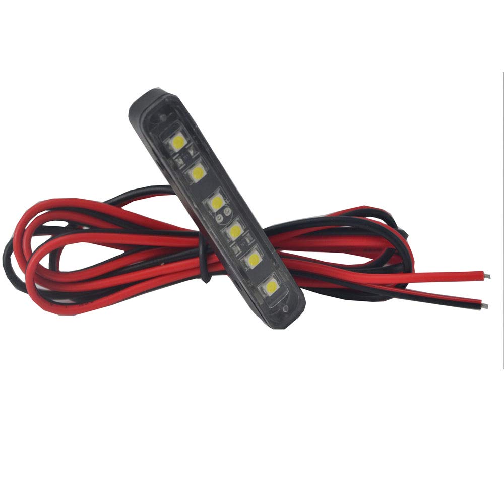 JinXiu 1xWaterproof Led Plate light with 6 White LED Universal Rear Motorcycle Licence Plate Number Tag Light