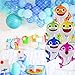 ROSZETTA Shark Helium Balloons,10PCS Shark Family Balloons for Party Decorations,Baby Themed Birthday Decorations Party Supplies…