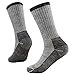 Merino Wool Hiking Socks, RTZAT Unisex Winter Super Warm Thick Thermal Camping Outdoor Crew Socks, 1/2/4 Pairs
