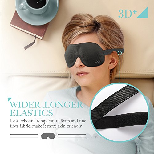 OriHea 3D Plus Large Eye Mask Sleeping Mask Sleep Mask for Men & Women & More Room for Eyes, Blindfold, Tighter fit on Your Nose - Thumbnail 3