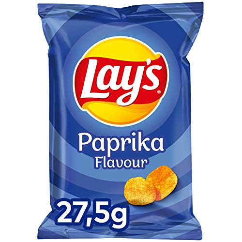 Lay's Duopack Naturel & Paprika Chips, Doos 8 stuks x 412,5 g - Afbeelding 4
