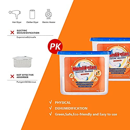 6 packs Large Moisture Absorber Boxes with Air Purification Fragrance