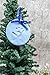 Pearhead Babyprints Baby's First Handprint or Footprint Ornament Kit, Easy No-Bake DIY Clay Impression, Christmas Baby Keepsake Gift, Blue