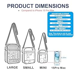 USPECLARE Clear Purse Stadium Transparent Messenger