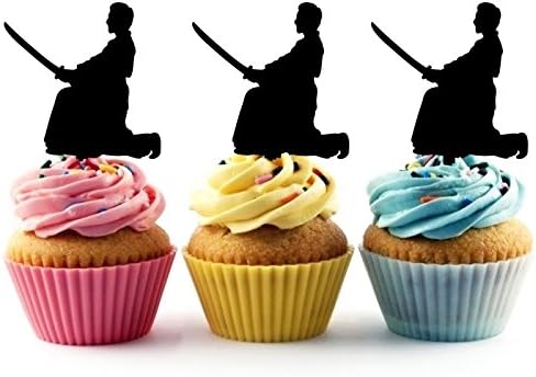 Bushido Samurai Gateau Toppers De Mariage Joyeux Anniversaire Acrylique Decor Gateau Cupcake Toppers Pour Gateau Partie Decoration 10 Pieces Amazon Fr Jeux Et Jouets