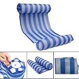 OUTERDO Water Hammock Pool Lounger Float Hammock Inflatable Rafts Swimming Pool Air Lightweight Floating Chair Compact and Portable Swimming Pool Mat for Adults and Kids