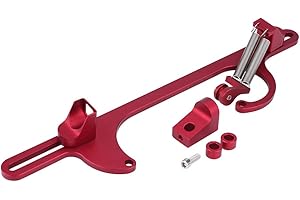 Billet Aluminum Throttle Cable Bracket Carburetor Bracket for Holley 4150 & 4160 Series Carburetor(Red)