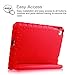 Fintie iPad Mini 4 Case - Kiddie Series Light Weight Shock Proof Convertible Handle Stand Cover Kids Friendly for Apple iPad Mini 4 (2015 Release), Red