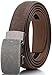 Marino Men’s Genuine Leather Ratchet Dress Belt with Automatic Buckle, Enclosed in an Elegant Gift Box - Walnut - Style 159 - Custom: Up to 44