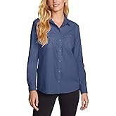 Eddie Bauer Womens Lightweight Long Sleeve Ripstop Mountain Shirt