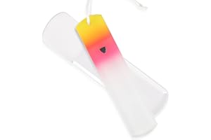 Bona Fide Beauty Czech Glass Foot File with Sleeve. Foot Callus Remover Made in The EU (Sunset Color)