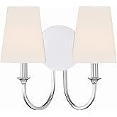 Crystorama Payton 2 Light Polished Chrome Sconce