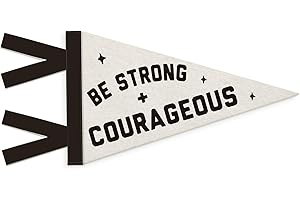 SJDFCSA Boys Room Decor, Be Strong and Courageous Wall Hanging Pennant Flag Banner, Positive Affirmations Wall Decorations for Kids Boys Toddler Nursery Room Bedroom Playroom Decor