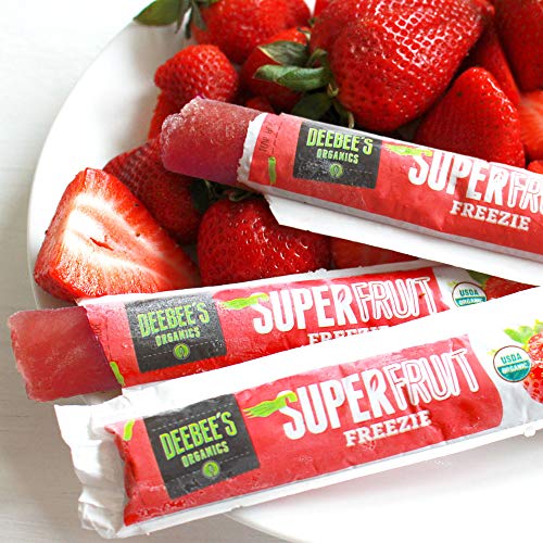 Deebees 100 Organics Super Fruit Freezie Frozen Juice Bars Grape