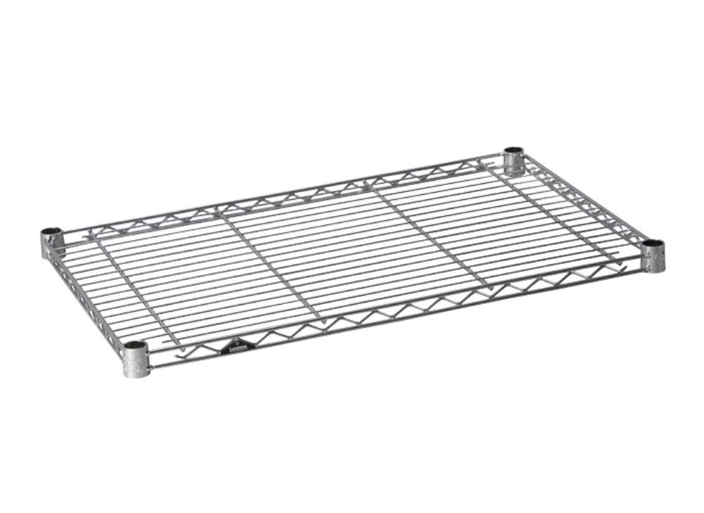 ドウシシャ ルミナスラック スチールラックパーツ スチール棚板 幅64.5×奥行39.5cm ST6540 スリーブ4個付き 耐荷重150kg 頑丈 業務用 スチールシェルフ 追加棚板 天板 防錆加工 隙間収納 ポール径19mm 幅65 奥行40モデル商品画像