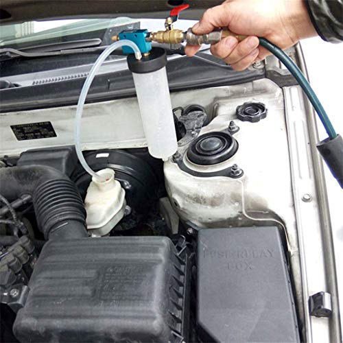 Brake Fluid Replacement Tool Brake Fluid Drained Bleeder Pump Tool Empty Exchange Equipment for Auto Car Trucks (White)