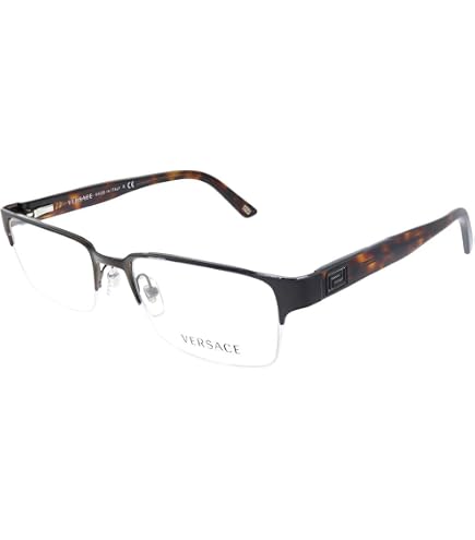 Amazon.com: Versace VE 1264 1460_5 Gold Metal Oval Eyeglasses 54mm