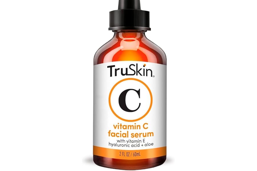 TruSkin Vitamin C Serum For Face – Anti Aging Face Serum with Vitamin C, Hyaluronic Acid, Vitamin E – Brightening Formula – Improve Appearance of Dark Spots, Tone, Fine Lines & Wrinkles, 2 Fl Oz