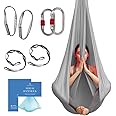 aum active Aerial Yoga Hammock - Durable Aerial Silk with Extension Straps, Carabiners, and Pose Guide - Aerial Silks for Home, Antigravity Yoga, Inversion Exercises, Yoga Starter Kit for All Levels