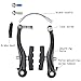 Bike Brakes Mountain Bike V Brakes Set Replacement Fit for Most Bicycle, Road Bike, MTB, BMX (Aluminum Alloy, 1 Pair)thumb 3
