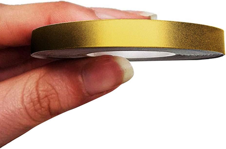 4R Quattroerre.it 10478 Trim Stripes Adhesive Strips for Cars Gold, 7 mm x 10 mt