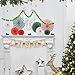 Holiday Holly & Berries Felt Banner,Christmas Garland,Felt Ball Garland,Pom Poms Garland,Christmas Decorations.(30FT/3SET) â€¦