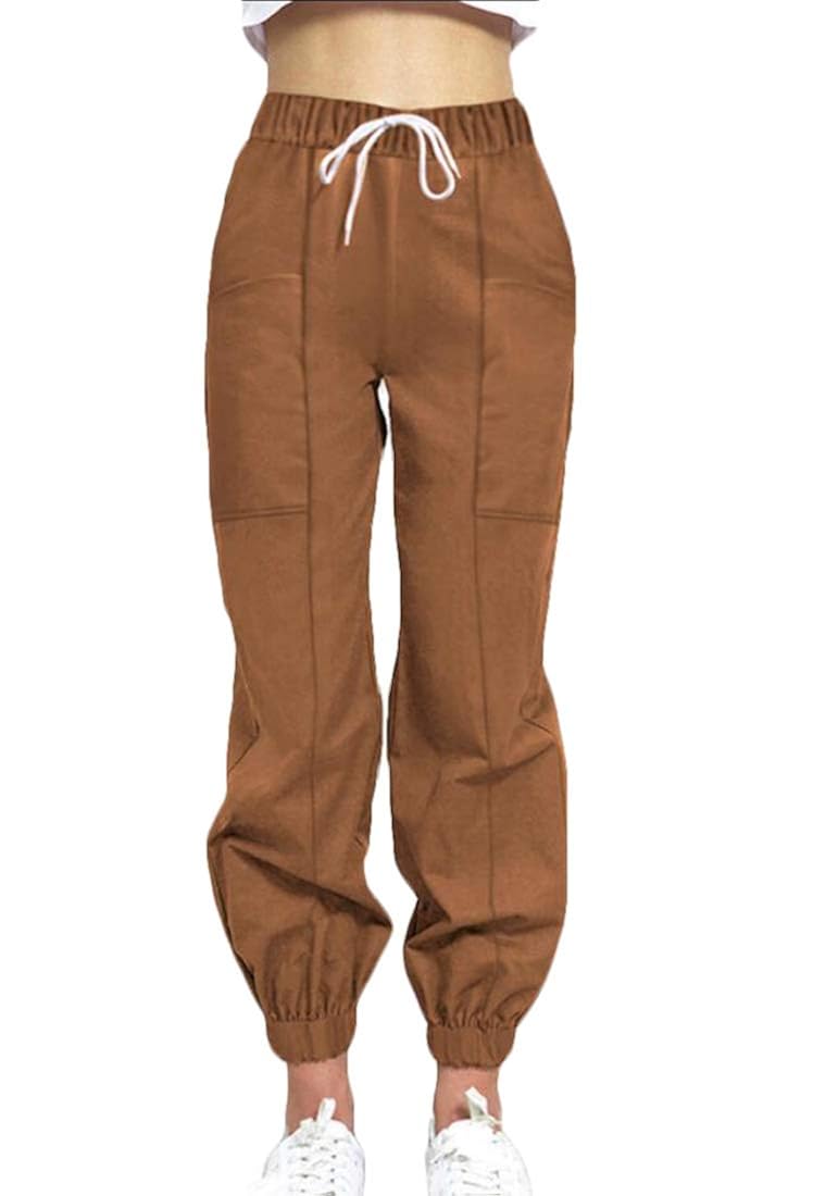 Buy Women's Jogger Pants Casual Drawstring Skinny Cargo Pants