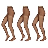 Silky Toes Control Top Sheer Pantyhose 3 Pk
