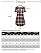 Timeson Women's Short Sleeve Casual Plaid Tunic Tops Loose Fit T-Shirt With Pocket