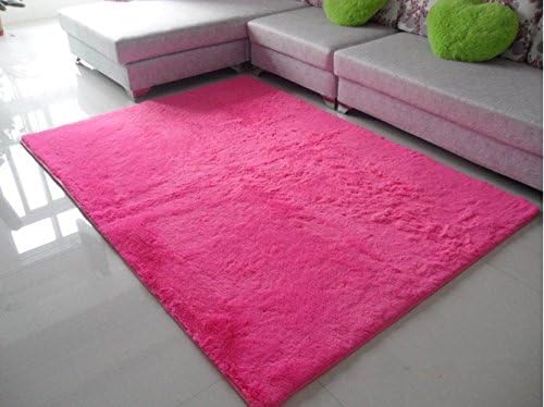 Norson Home Textiles, Ultra Soft 3 Cm Thick Indoor Morden Area Rugs Pads, New Arrival Fashion Color [Bedroom] [Livingroom] [Sitting-room] [Rugs] [Blanket] [Footcloth] for Home Decorate. (Rose, 78.7* 118.1 inches (200* 300 cm))