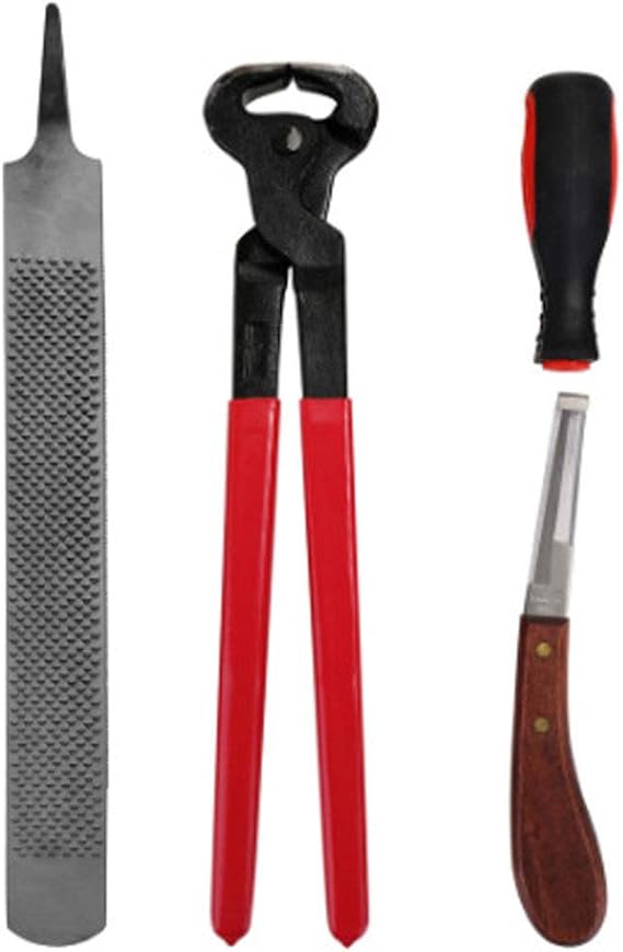 Horse Hoof Nipper, Rasp Hoof Cutter Set,Suitable for Hoof Trimming for