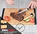 Iron Chef Steak Knives Set 6 Piece Serrated Steak Knife Set 8.5 Inch Full Tang Knife Stainless Steel Blade (6 Pack)