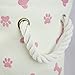 Bone Dry Pet Storage Collection Paw and Bone Print, Small Rectangle, 14x8x9