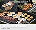 UMOGI Thicken BBQ Grill & Baking Mats Set of 4, Durable Reusable Hundreds of Times Easy to Clean, Non-Stick Grilling Accessories,Heat Resistant,FDA-Approved, Works on Gas Charcoal Electric Grill&More