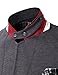 H2H Mens Fashion Slim Fit Blazer Jacket with Snap Collar Gray US S/Asia M (KMOBL01)