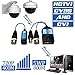 VIMVIP Mini CCTV BNC HD CVI/TVI/AHD/CVBS HD Active Video Balun Receiver Power Connector (1080P 400M) 5MP HD-CVI/TVI/AHD Video Balun Transmitter 1 Pair