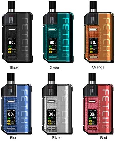 SMOK Fetch PRO 80W POD KIT 2ML Variable WATTAGE 18650 MTL DTL RGC MESH COILS TPD (Green)