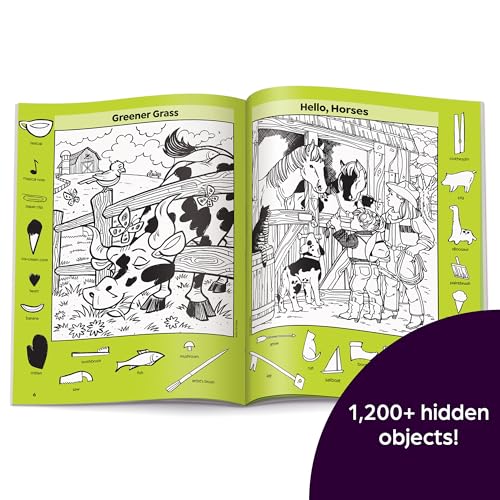 Farm Puzzles: Ultimate Farm Picture Puzzle Book with Over 1,200 Objects to Seek and Find, Farm-Themed Activity Book for Kids 6 and Older (Highlights™ Hidden Pictures®)
