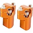 NICECNC Orange 28mm Handlebar Mounts Clamp Riser 52mm Height Compatible with KTM 125-530 SX/SXF/XC/XCF/XCW/EXC/EXCF 2005-2015 150-500 XCW/EXC/EXCF 2016-2023,See Fitment