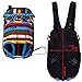 Cosmos Pet Dog Carrier Backpack Pet Dog Cat Legs Out Front Carrier Travel Bag for Traveling Hiking Camping for Small Medium Dogs Cat, Colorful Strip Pattern (Small Size)