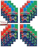 16 Pack PJ Masks Party Plastic Loot Treat Candy Favor Bags (Plus Party Planning Checklist by Mikes Super Store)