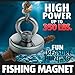 Fishing Magnet (350 lb), Powerful Neodymium Fishing Magnets, Enjoy Magnet Fishing with Durable Salvage Magnet, Earth Magnets, Fishing Magnets with Eyebolt, Super Magnetic